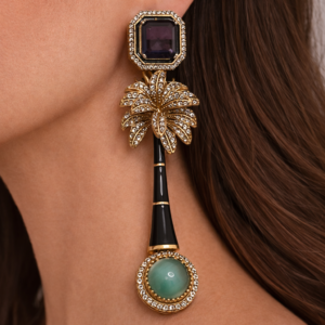sabyasachi inspired flower earrings