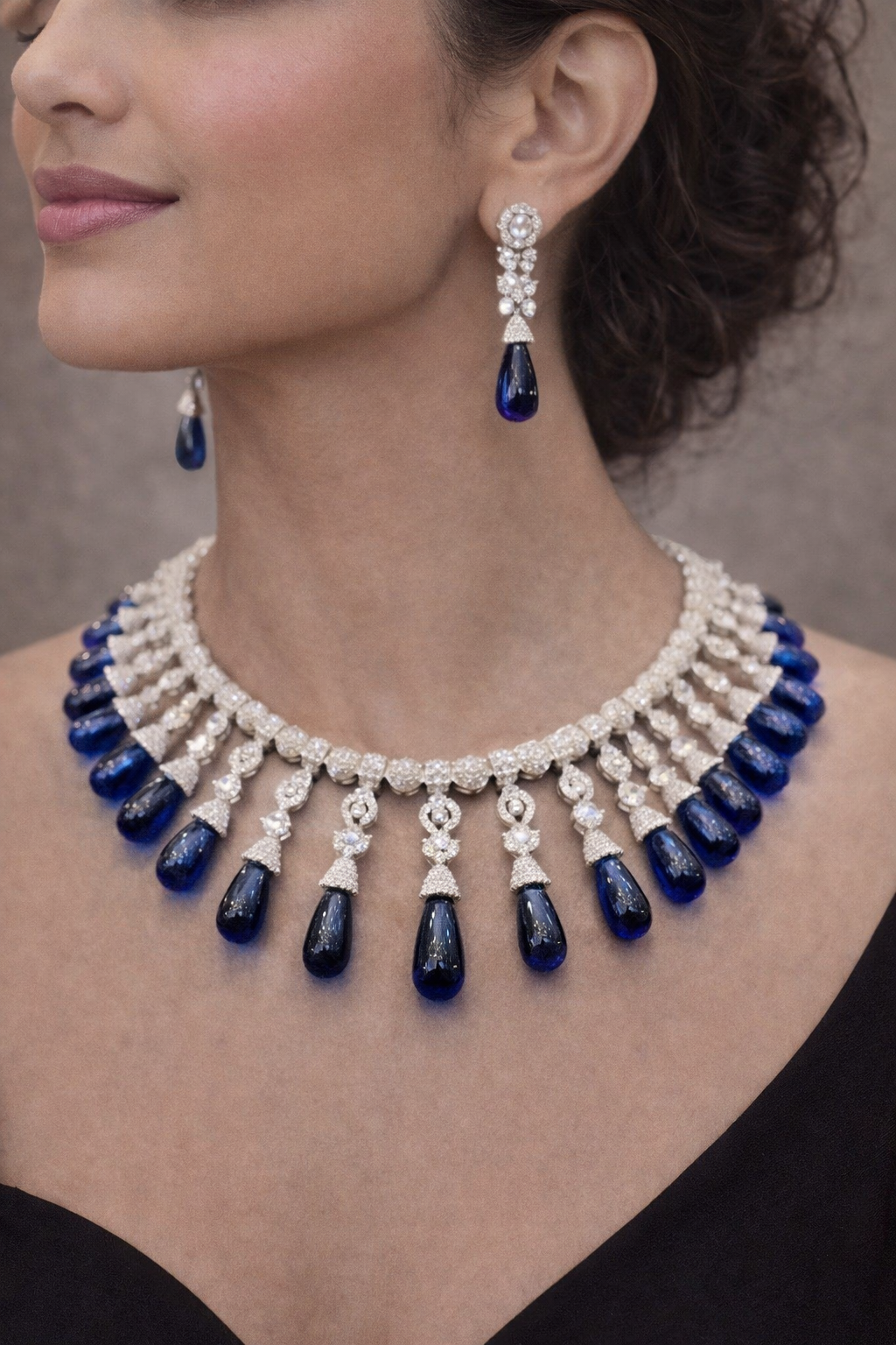 moonlit sapphire necklace moonlit sapphire necklace