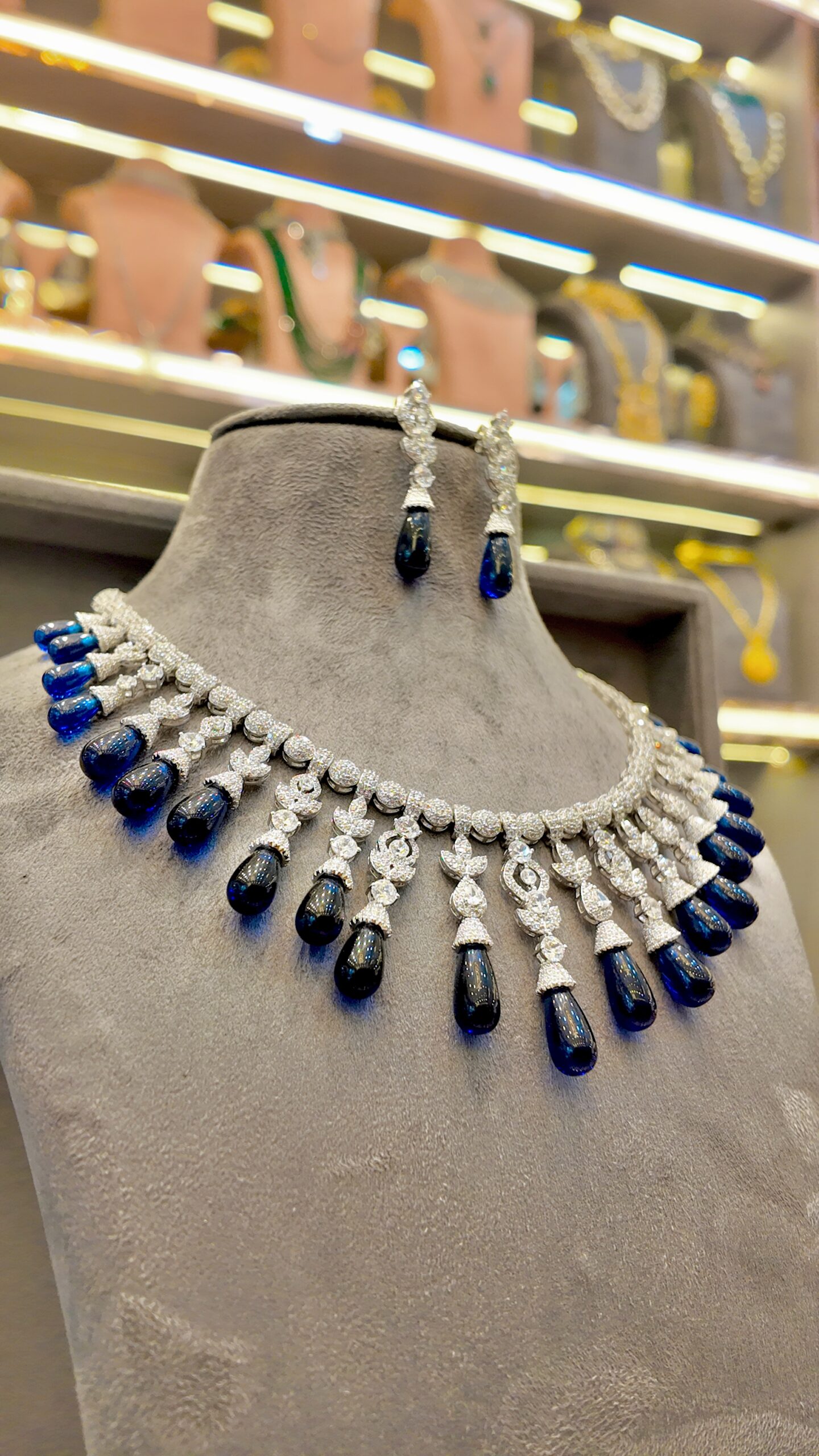 moonlit sapphire necklace moonlit sapphire necklace