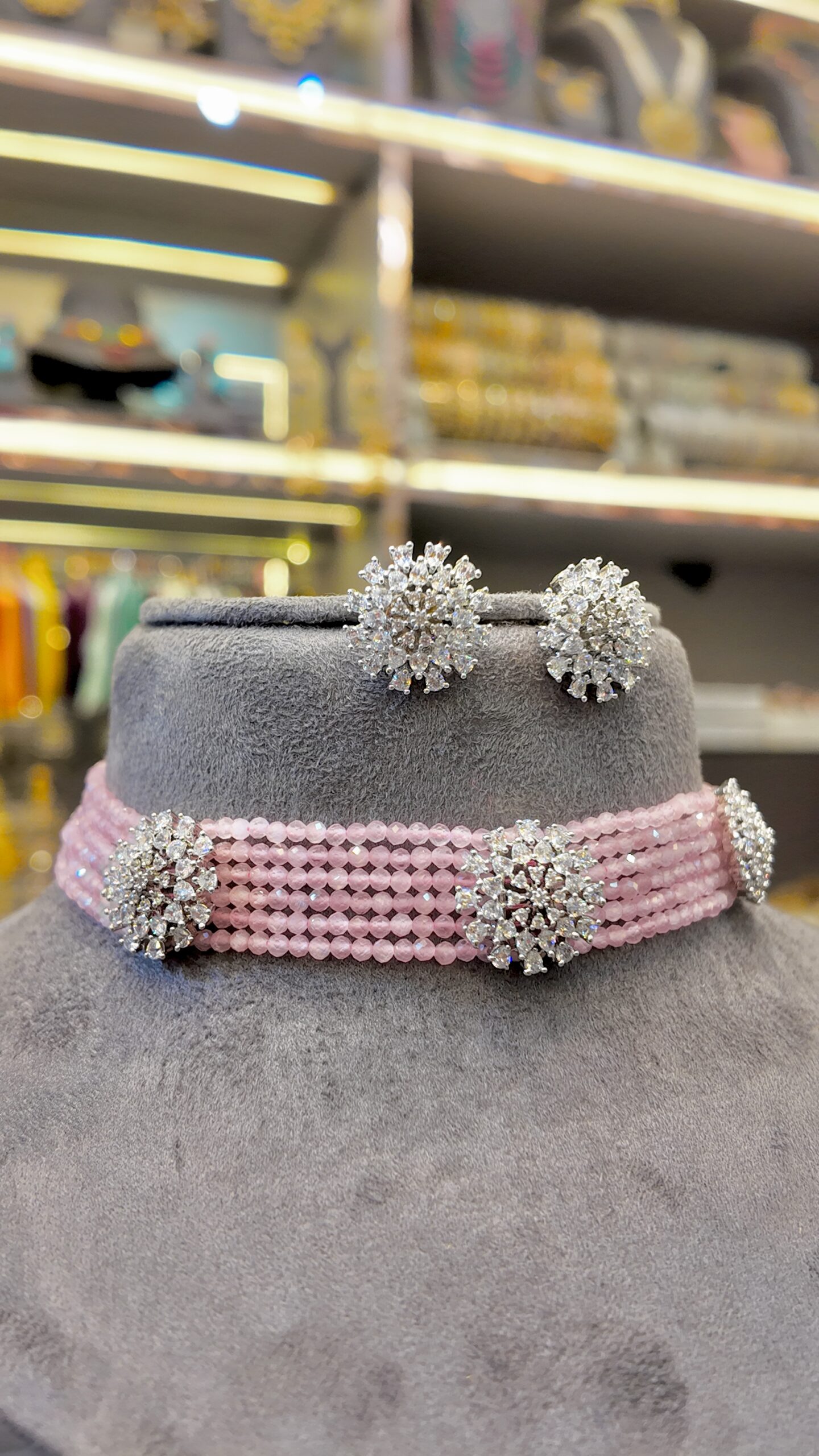 baby pink seized choker baby pink seized choker